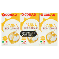 Panna per Cucinare 3 x 125 ml Conad