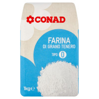 Farina di grano tenero Tipo 0 1 kg Conad