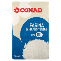 Farina di grano tenero tipo ''00'' Kg.  5 Conad