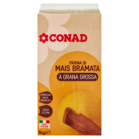 Farina di mais Bramata a grana grossa 1 kg Conad