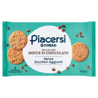Piacersi frollini con Gocce di Cioccolato 6 x 50 g Conad