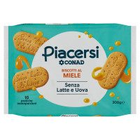Biscotti al Miele 10 Pratiche Monoporzioni 300 g Piacersi Conad