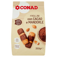 Frollini cacao e mandorle g 350 Conad