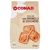 Frollini con Granelli di Zucchero 800 g Conad