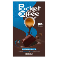 Pocket Coffee Decaffeinato - specialità ripiene di caffè dec in un guscio di cioccolato 18 pz 225 g