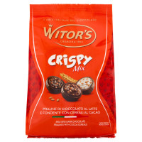 Witor's Crispy Mix Praline di Cioccolato al Latte e Fondente con Cereali al Cacao 200 g