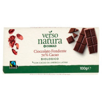 Cioccolato fondente biologico g 100 Verso Natura Equo Conad