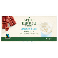 Cioccolato latte biologico g 100 Verso Natura Equo Conad