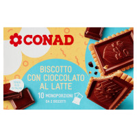 Biscotto con Cioccolato al Latte 10 x 25 g Conad