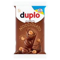 Duplo Nocciolato snack al cioccolato con wafer e nocciole intere, 5 pezzi 130g