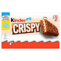 Kinder Crispy Wafer ricoperti di Cioccolato al Latte e Granella di Biscotto 5 pezzi 170 g