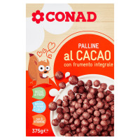 Palline al Cacao con frumento integrale 375 g Conad