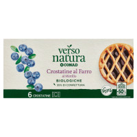 Crostatine di Farro al Mirtillo Biologiche 6 x 45 g Verso Natura Bio Conad