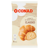 Cornetti di Pasta Sfoglia Classici 6 Pezzi 240 g Conad