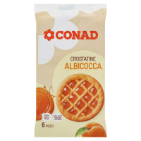 Crostatine Albicocca 6 Pezzi 240 g Conad