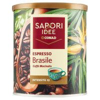 Espresso Brasile Caffè Macinato 250 g Sapori & Idee Conad