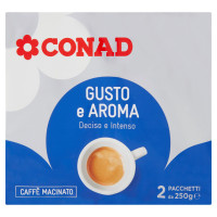 Gusto & Aroma Deciso e Intenso g 250X2 Conad