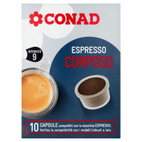 Espresso Corposo 10 Capsule compatibili con le macchine Espresso 69 g Conad