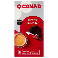 Espresso Corposo 16 Capsule compatibili con le macchine Nescafé Dolce Gusto 117 g Conad