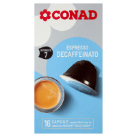 Espresso Decaffeinato 16 Capsule compatibili con le macchine Nescafé Dolce Gusto 96 g Conad
