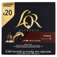 L'OR Forza 9- 20 Capsule Caffè Compatibili con Macchine Nespresso*® Original 104g