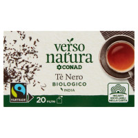 CONAD VERSO NATURA Tè Nero Biologico 20 filtri da 1,75 g