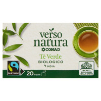 CONAD VERSO NATURA Tè Verde Biologico 20 filtri da 1,75 g