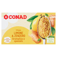 Infuso Limone & Zenzero 20 filtri da 2,5 g Conad