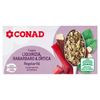 Tisana Liquirizia, Rabarbaro & Ortica Regolarità 20 filtri da 2,5 g Conad