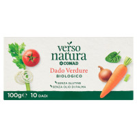 Dadi per Brodo Vegetale Biologici 10 Dadi 100 g Verso Natura Bio Conad