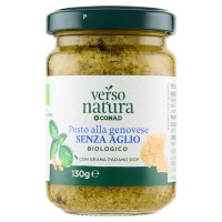 Pesto alla Genovese Senza Aglio Biologico 130 g Verso Natura Bio Conad