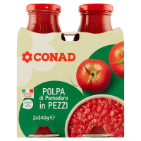 Polpa di Pomodoro in Pezzi 2 x 340 g Conad