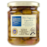 Olive Taggiasche denocciolate della provincia di Imperia in Olio EVO 180 g Sapori e Dintorni Conad