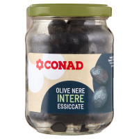 Olive Nere Intere Essiccate 200 g Conad