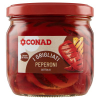 Peperoni grigliati - sottolio - 320 g Conad
