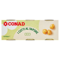 I Cotti al Vapore Ceci 3 x 150 g Conad