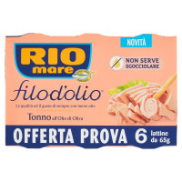 Rio mare filod'olio Tonno all'Olio di Oliva 6 x 65 g