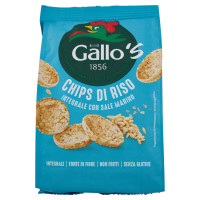 Riso Gallo's Chips di Riso Integrale con Sale Marino 40 g
