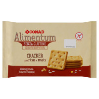 Cracker con riso e mais 6 confezioni 240 g Alimentum Senza Glutine Conad