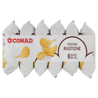 CONAD Patatine Rustiche 6 x 25 g