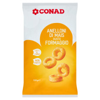 CONAD Anelloni di Mais Gusto Formaggio 120 g