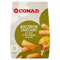 Bocconcini Croccanti con Olio Extra Vergine di Oliva 300 g Conad
