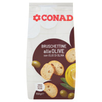 Bruschettine alle olive con olio di oliva g.  150 Conad