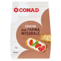 Crostini con Farina Integrale 250 g Conad