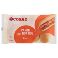 Panini per Hot Dog 4 x 62,5 g Conad