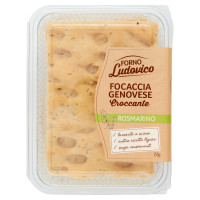 Focaccia genovese al rosmarino La Pizza 1 S.P.A. Forno Ludovico 150g