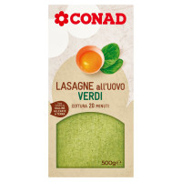 Lasagne all'Uovo Verdi 500 g Conad