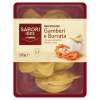 Mezzelune Gamberi e Burrata 250 g Sapori & Idee Conad