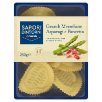 Grandi Mezzelune Asparagi e Pancetta 250 g Sapori & Dintorni Conad