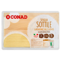 Sfoglia Sottile Lasagne all'uovo 250 g Conad